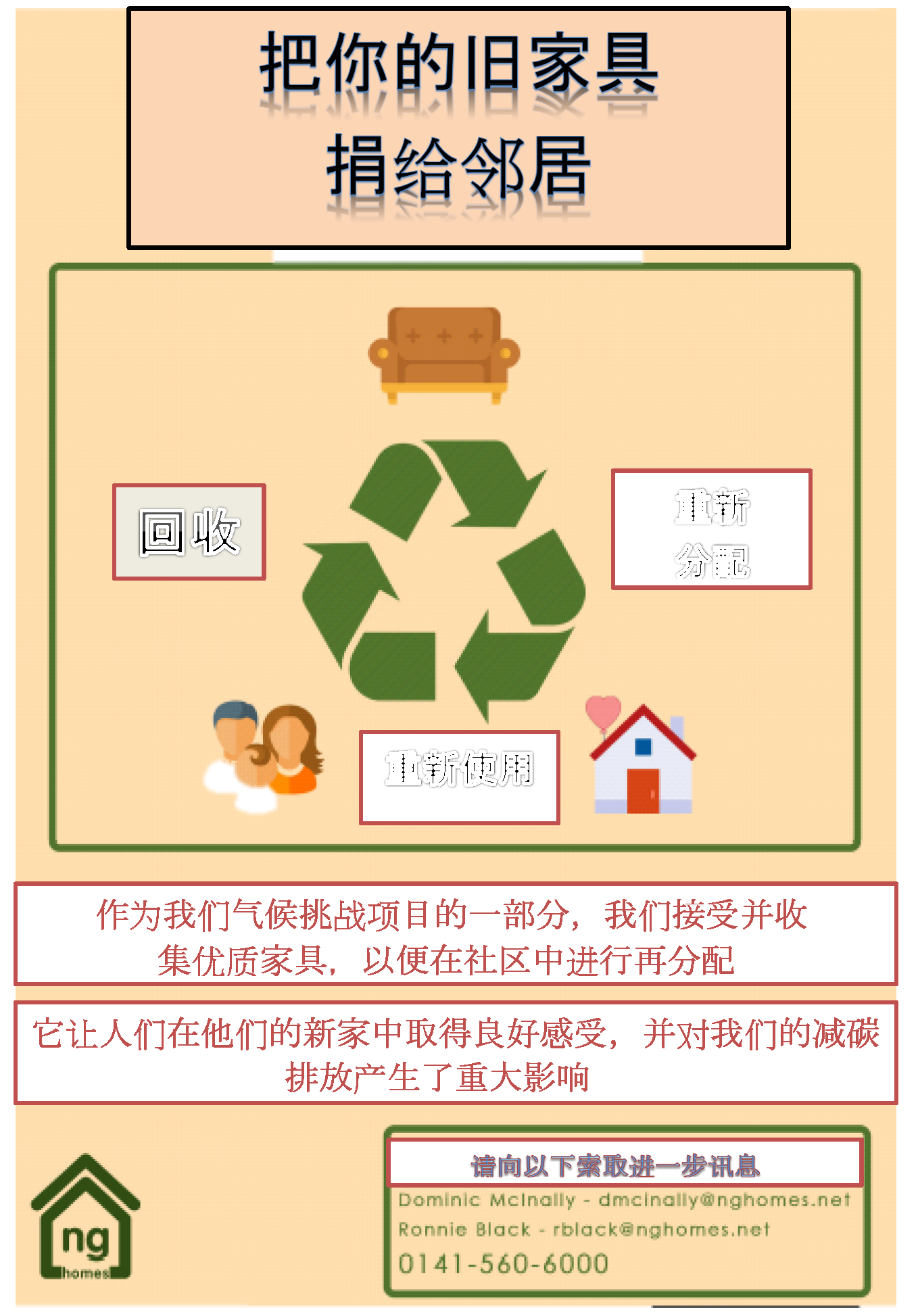 Furniture Redistribution Poster in Chinese