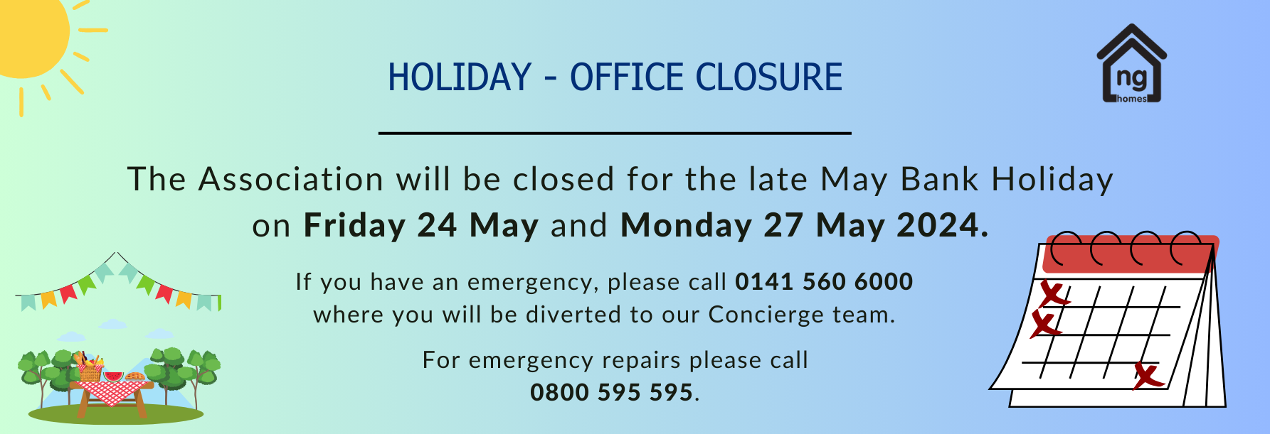 Office Closures Late May BH 2024