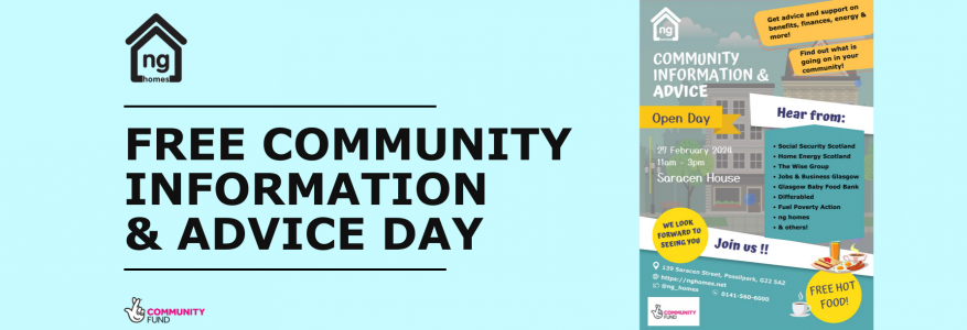 Our next Community Information & Advice Open Day is coming soon! 
