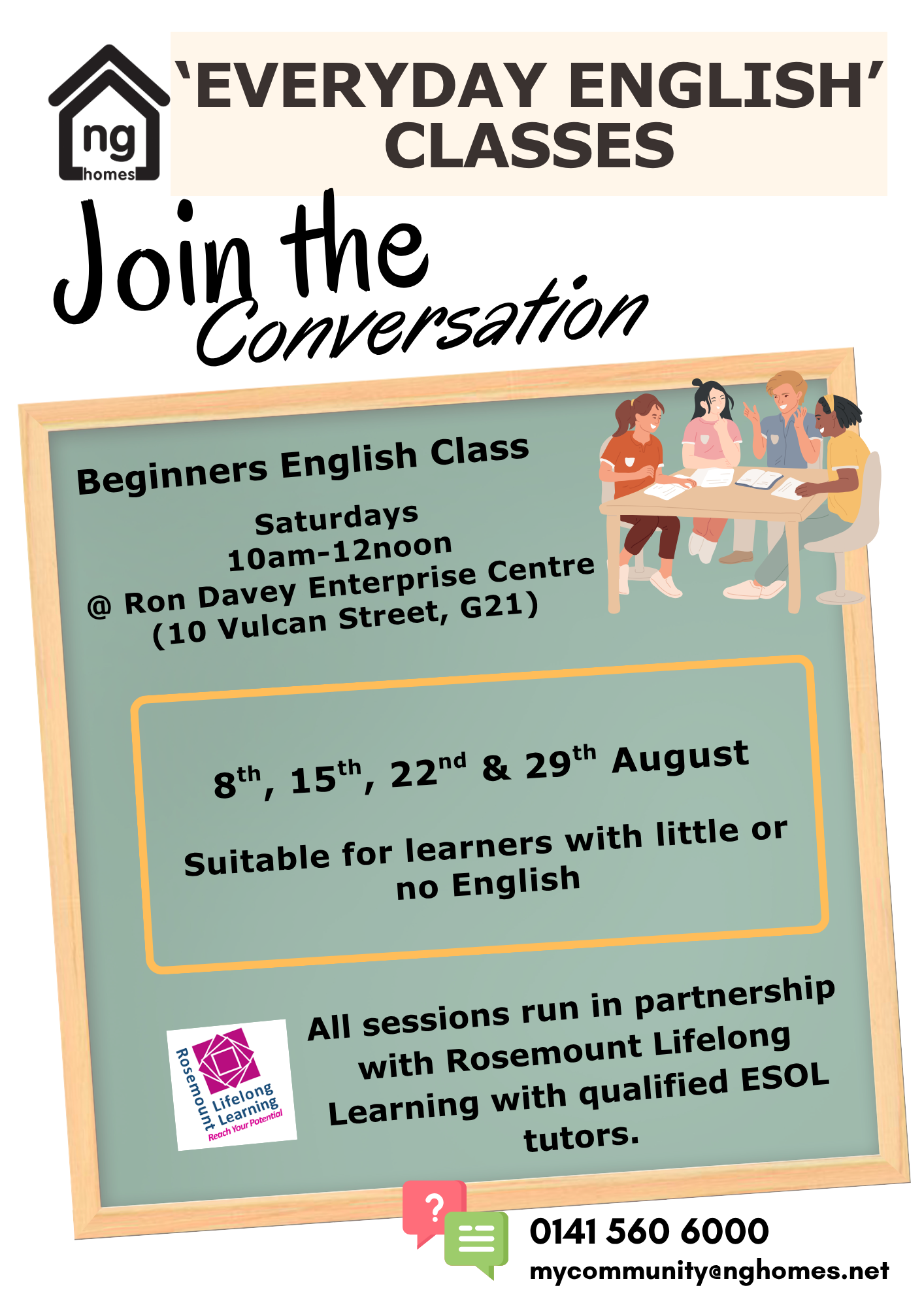 ESOL Beginners English Class August