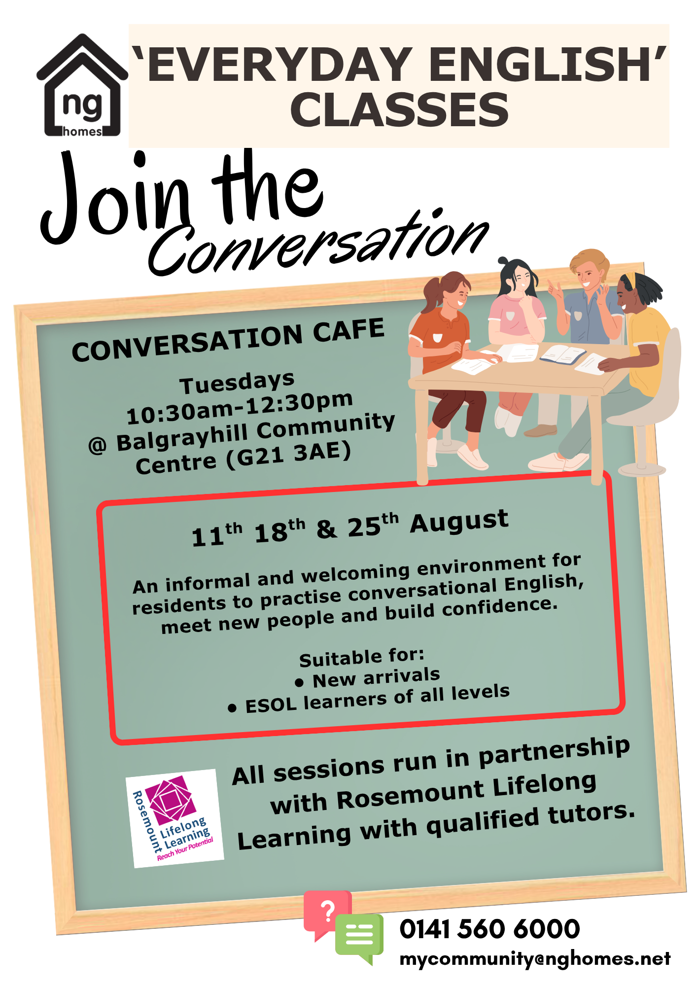 ESOL Conversation Cafe August