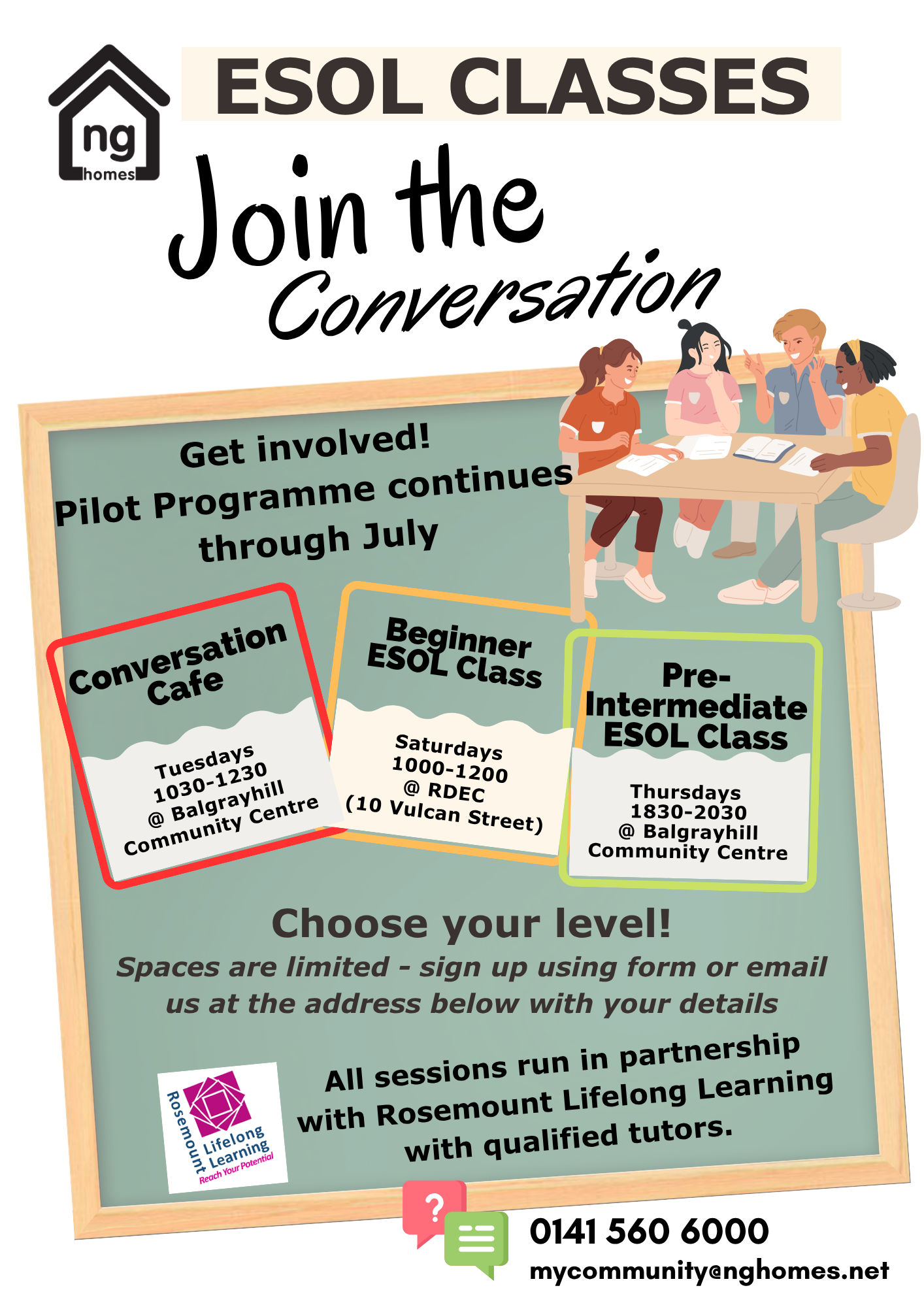 ESOL Classes July