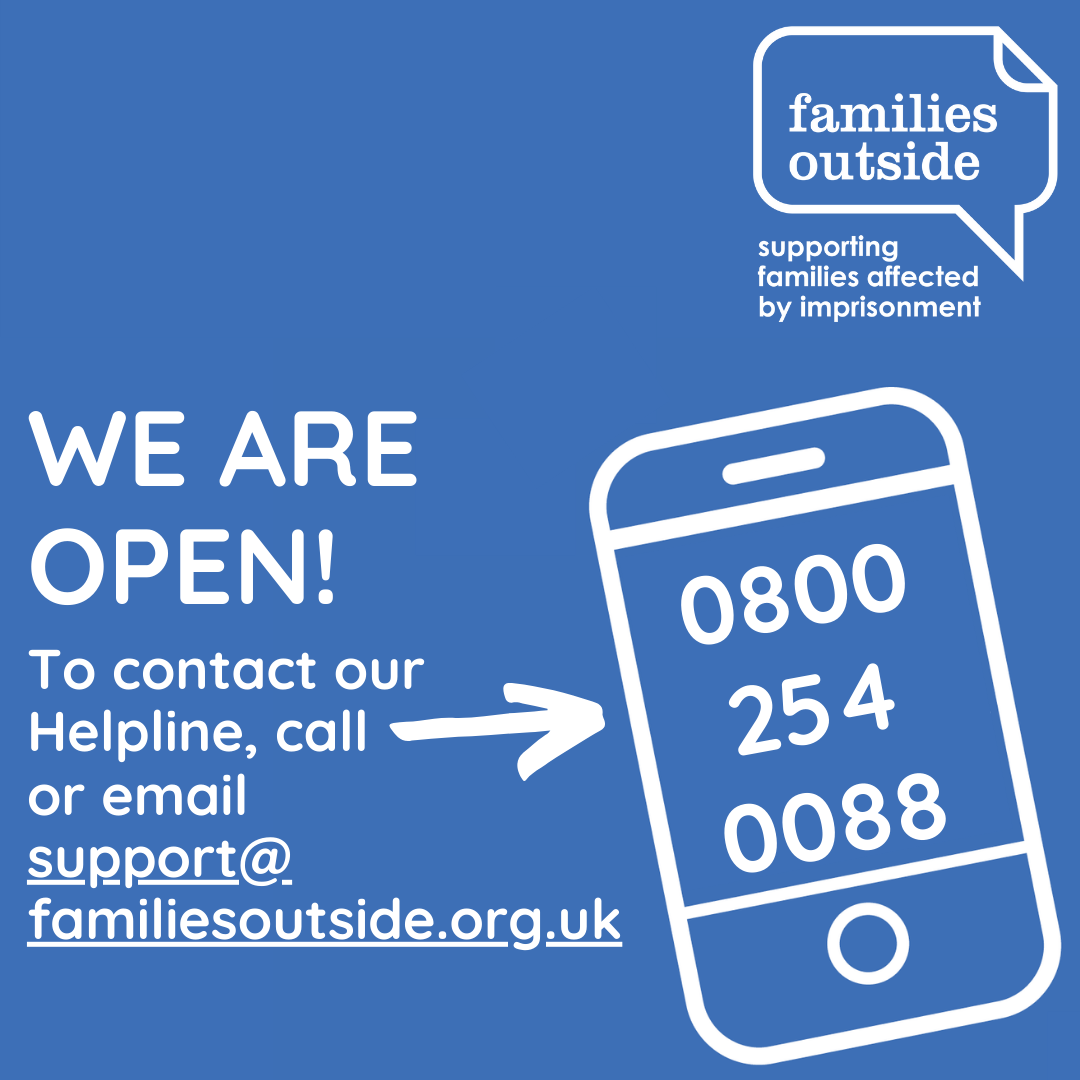 Families Outside Support Open Online