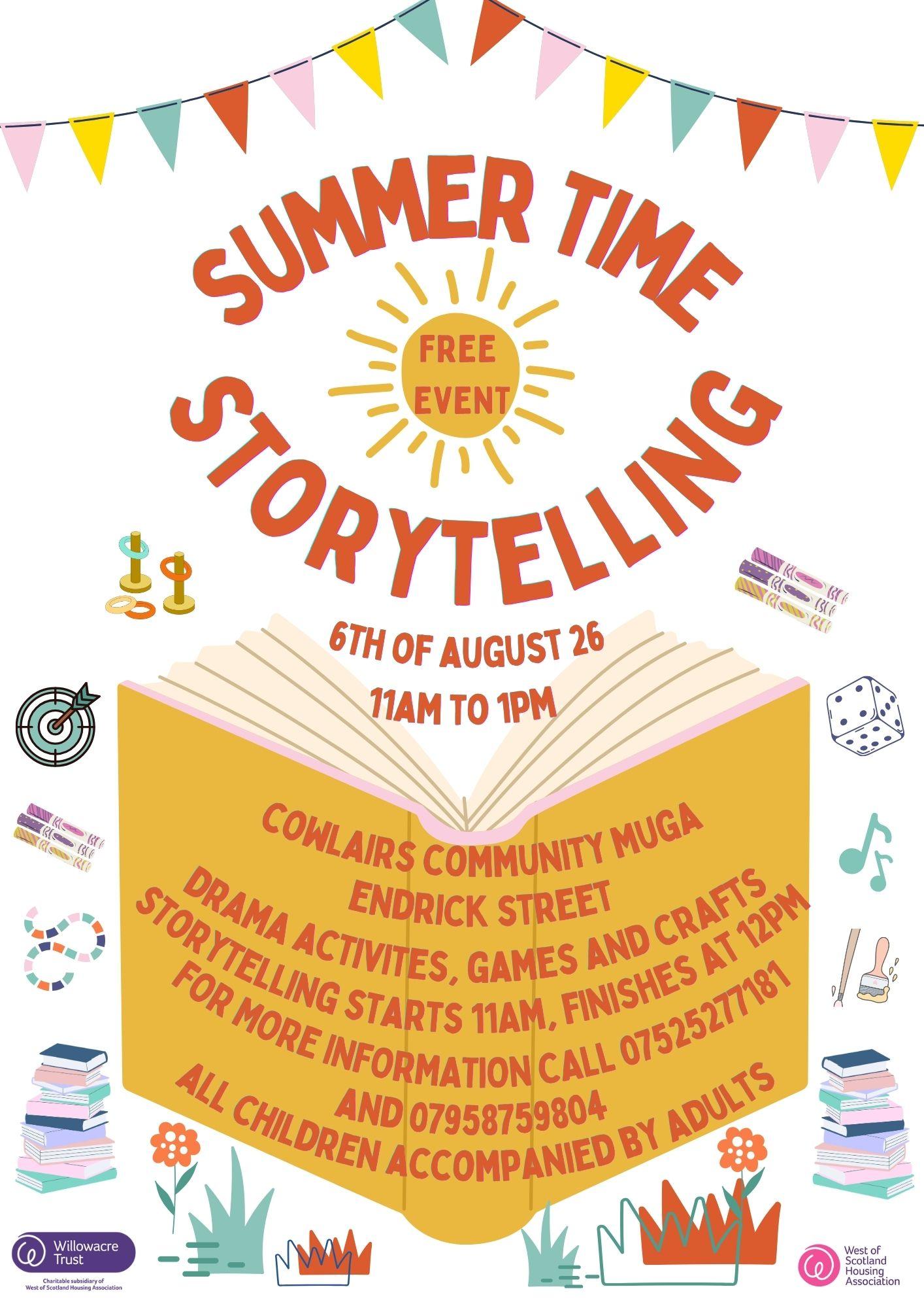 Cowlairs Community Summertime Storytelling